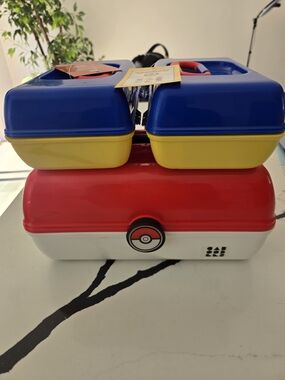 Pokémon X Target Caboodle Storage Set - Red, White, Blue, Yellow Limited Edition
